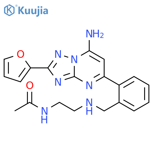 Acetamide,N-[2-[[[2-[7-amino-2-(2-furanyl)[1,2,4]triazolo[1,5-a]pyrimidin-5-yl]phenyl]methyl]amino]ethyl]- structure