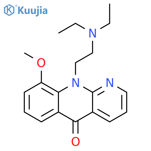 Benzo[b][1,8]naphthyridin-5(10H)-one,10-[2-(diethylamino)ethyl]-9-methoxy- structure