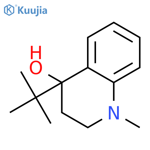 4-Quinolinol, 4-(1,1-dimethylethyl)-1,2,3,4-tetrahydro-1-methyl- structure