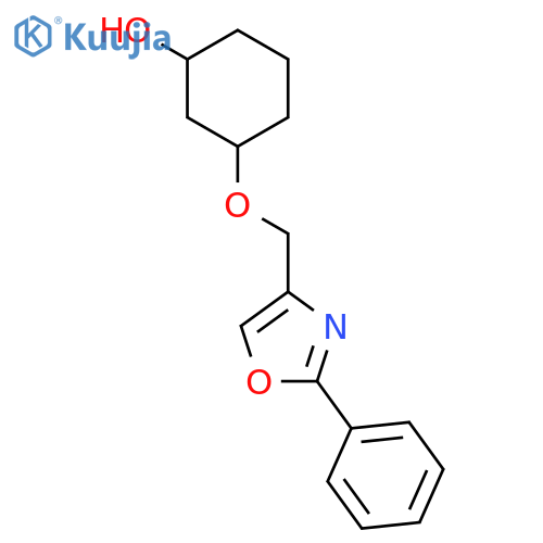Cyclohexanol, 3-[(2-phenyl-4-oxazolyl)methoxy]-, (1R,3S)- structure
