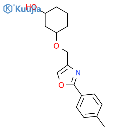 Cyclohexanol, 3-[[2-(4-methylphenyl)-4-oxazolyl]methoxy]-, (1R,3S)- structure