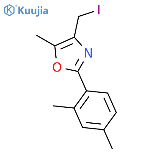 Oxazole, 2-(2,4-dimethylphenyl)-4-(iodomethyl)-5-methyl- structure
