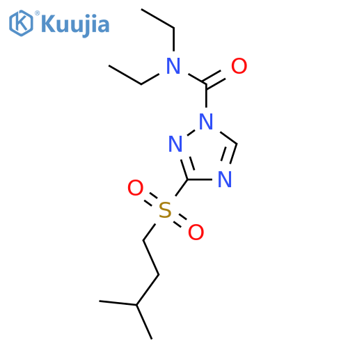 1H-1,2,4-Triazole-1-carboxamide,N,N-diethyl-3-[(3-methylbutyl)sulfonyl]- structure