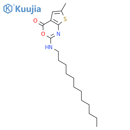4H-Thieno[2,3-d][1,3]oxazin-4-one, 2-(dodecylamino)-6-methyl- structure