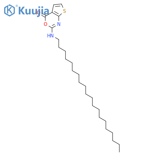 4H-Thieno[2,3-d][1,3]oxazin-4-one, 2-(eicosylamino)- structure
