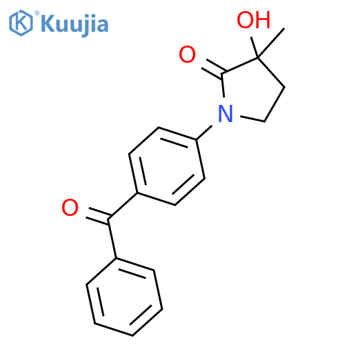2-Pyrrolidinone, 1-(4-benzoylphenyl)-3-hydroxy-3-methyl- structure