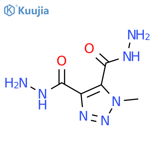 1H-1,2,3-Triazole-4,5-dicarboxylic acid, 1-methyl-, dihydrazide structure
