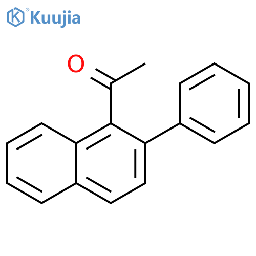 Ethanone, 1-(2-phenyl-1-naphthalenyl)- structure