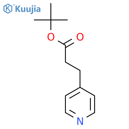 4-Pyridinepropanoic acid, 1,1-dimethylethyl ester structure