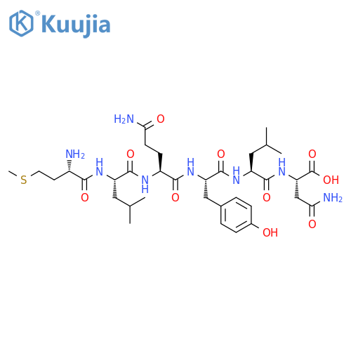 L-Asparagine, L-methionyl-L-leucyl-L-glutaminyl-L-tyrosyl-L-leucyl- structure
