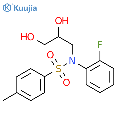 Benzenesulfonamide,N-(2,3-dihydroxypropyl)-N-(2-fluorophenyl)-4-methyl- structure