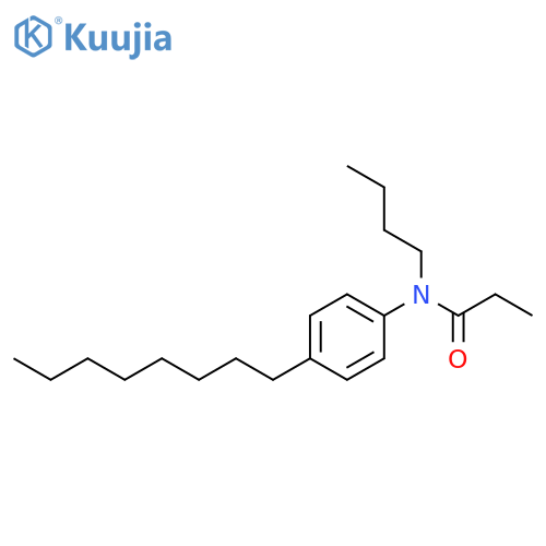 Propanamide, N-butyl-N-(4-octylphenyl)- structure