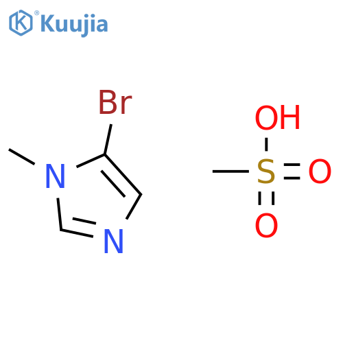 1H-IMIDAZOLE, 5-BROMO-1-METHYL-, MONOMETHANESULFONATE structure