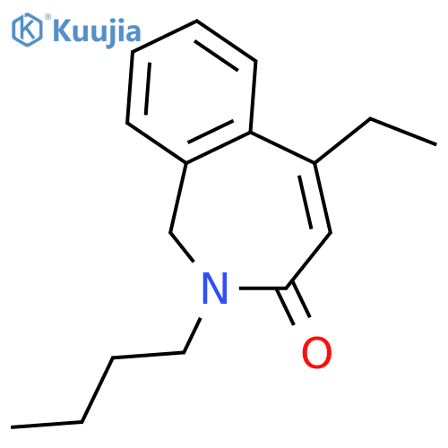 3H-2-Benzazepin-3-one, 2-butyl-5-ethyl-1,2-dihydro- structure