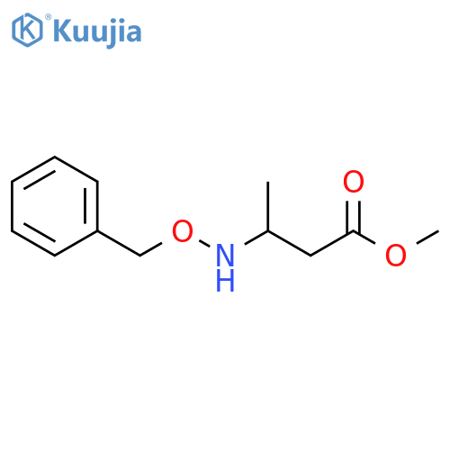 Butanoic acid, 3-[(phenylmethoxy)amino]-, methyl ester structure
