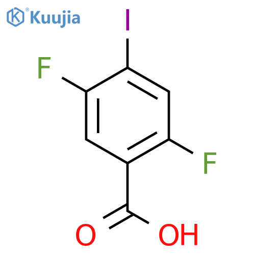Benzoic acid, 2,5-difluoro-4-iodo- structure
