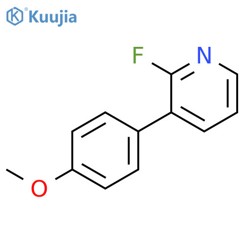 Pyridine, 2-fluoro-3-(4-methoxyphenyl)- structure