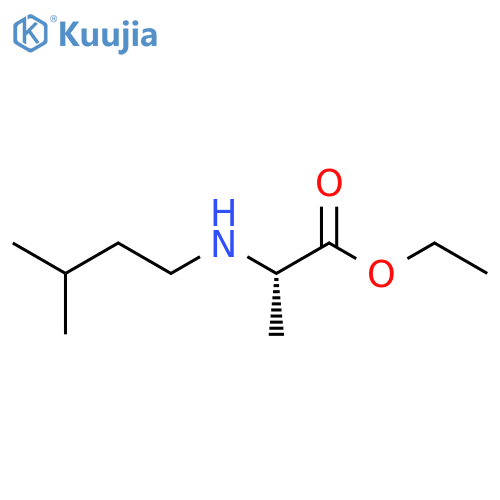 ethyl 2-(3-methylbutyl)aminopropanoate structure