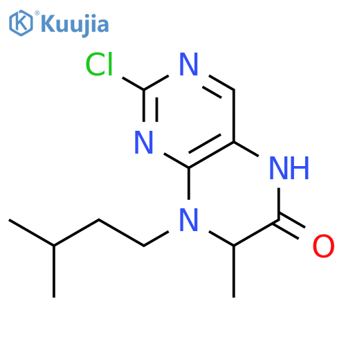 2-Chloro-8-isopentyl-7-methyl-7,8-dihydropteridin-6(5H)-one structure