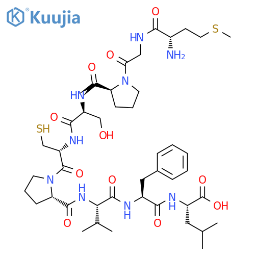 L-Leucine,L-methionylglycyl-L-prolyl-L-seryl-L-cysteinyl-L-prolyl-L-valyl-L-phenylalanyl- structure