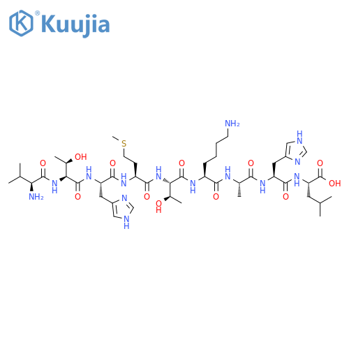 L-Leucine,L-valyl-L-threonyl-L-histidyl-L-methionyl-L-threonyl-L-lysyl-L-alanyl-L-histidyl- structure
