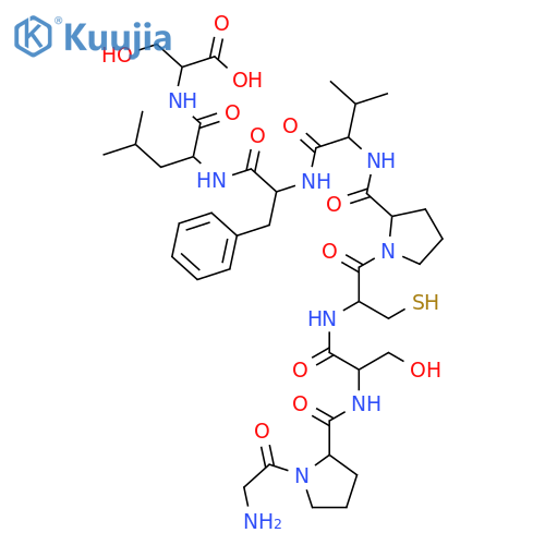 L-Serine,glycyl-L-prolyl-L-seryl-L-cysteinyl-L-prolyl-L-valyl-L-phenylalanyl-L-leucyl- structure