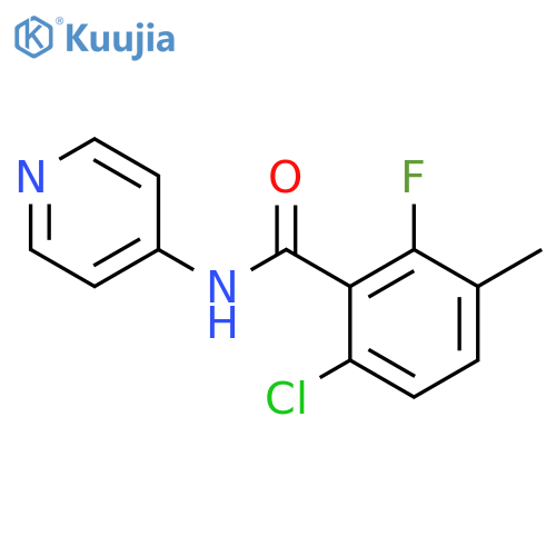Benzamide, 6-chloro-2-fluoro-3-methyl-N-4-pyridinyl- structure