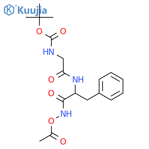 L-Phenylalaninamide,N-[(1,1-dimethylethoxy)carbonyl]glycyl-N-(acetyloxy)- structure