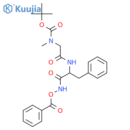 L-Phenylalaninamide,N-[(1,1-dimethylethoxy)carbonyl]-N-methylglycyl-N-(benzoyloxy)- structure