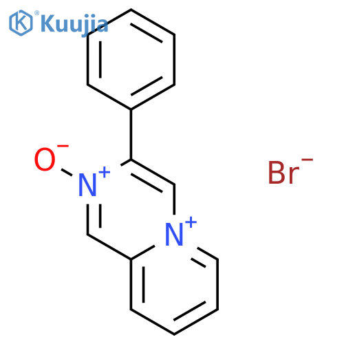 PYRIDO[1,2-A]PYRAZIN-5-IUM, 3-PHENYL-, 2-OXIDE, BROMIDE structure