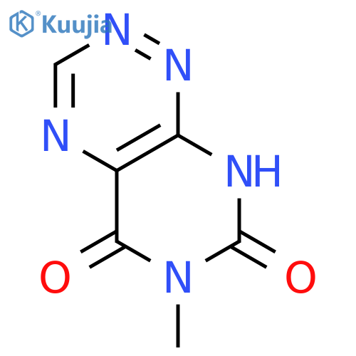Pyrimido[5,4-e]-1,2,4-triazine-5,7(6H,8H)-dione,6-methyl- structure