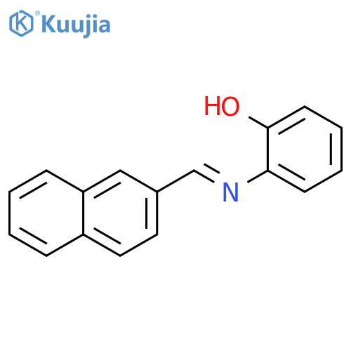 Phenol, 2-[(E)-(2-naphthalenylmethylene)amino]- structure