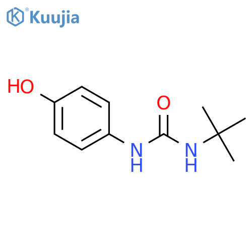 Urea, N-(1,1-dimethylethyl)-N'-(4-hydroxyphenyl)- structure