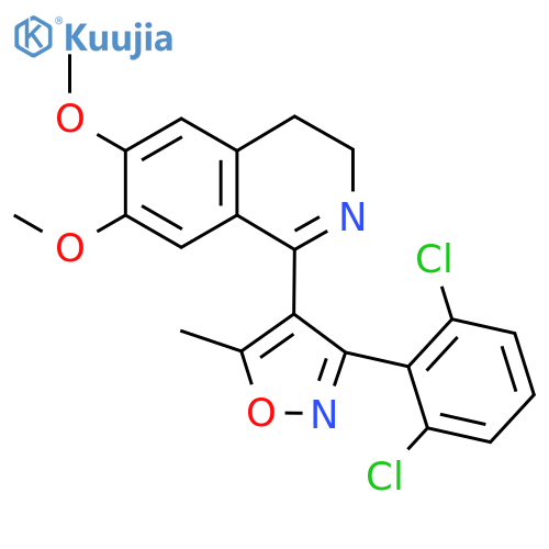 1-(3-(2,6-Dichlorophenyl)-5-methylisoxazol-4-YL)-6,7-dimethoxy-3,4-dihydroisoquinoline structure