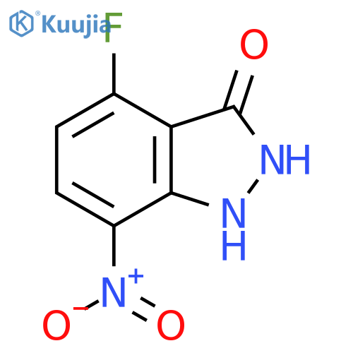 4-Fluoro-3-hydroxy-7-nitro 1H-indazole structure