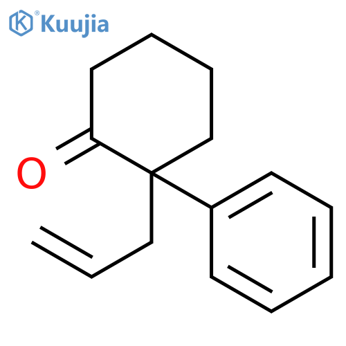 Cyclohexanone, 2-phenyl-2-(2-propenyl)-, (2R)- structure