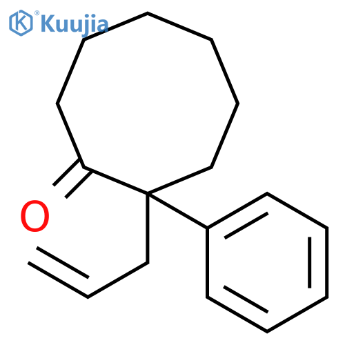 Cyclooctanone, 2-phenyl-2-(2-propenyl)-, (2R)- structure
