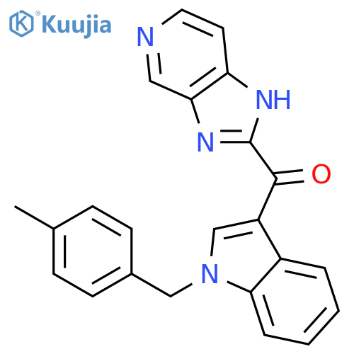 Methanone,1H-imidazo[4,5-c]pyridin-2-yl[1-[(4-methylphenyl)methyl]-1H-indol-3-yl]- structure