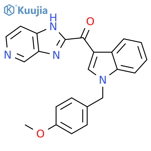 Methanone,1H-imidazo[4,5-c]pyridin-2-yl[1-[(4-methoxyphenyl)methyl]-1H-indol-3-yl]- structure