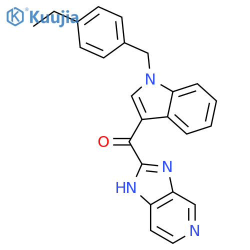 Methanone,[1-[(4-ethylphenyl)methyl]-1H-indol-3-yl]-1H-imidazo[4,5-c]pyridin-2-yl- structure