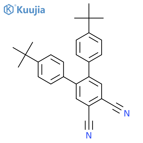[1,1':2',1''-TERPHENYL]-4',5'-DICARBONITRILE, 4,4''-BIS(1,1-DIMETHYLETHYL)- structure
