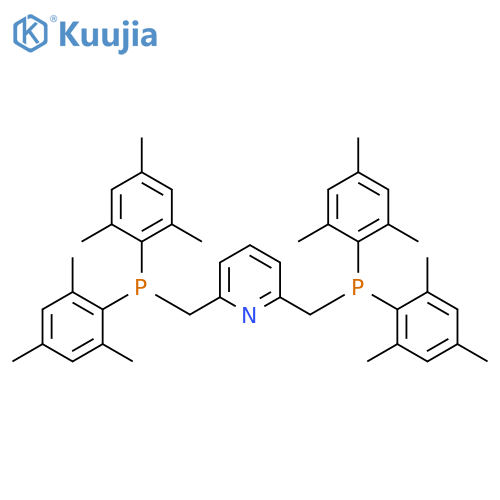 Pyridine, 2,6-bis[[bis(2,4,6-trimethylphenyl)phosphino]methyl]- structure