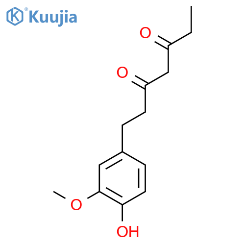 3,5-Heptanedione, 1-(4-hydroxy-3-methoxyphenyl)- structure