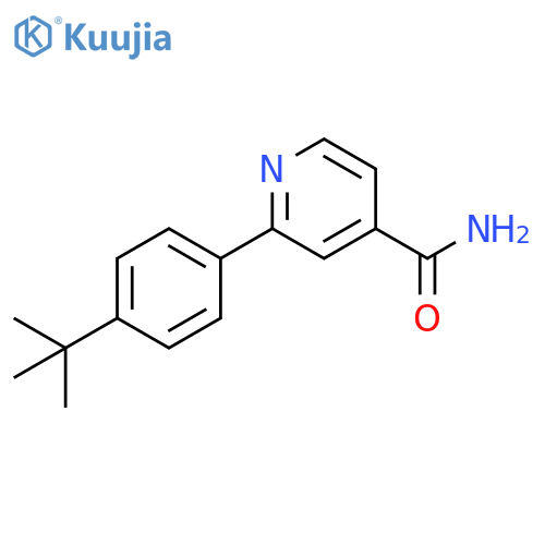 4-Pyridinecarboxamide, 2-[4-(1,1-dimethylethyl)phenyl]- structure