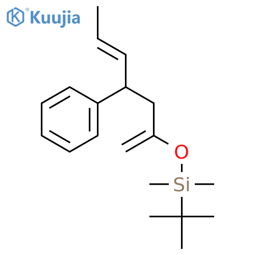 Silane,(1,1-dimethylethyl)dimethyl[(1-methylene-3-phenyl-4-hexenyl)oxy]- structure