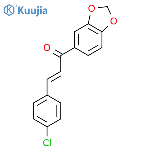 2-PROPEN-1-ONE, 1-(1,3-BENZODIOXOL-5-YL)-3-(4-CHLOROPHENYL)- structure