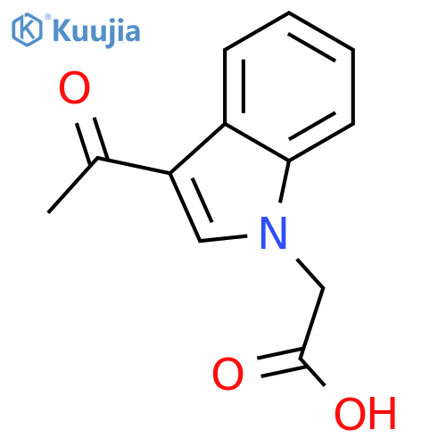 2-(3-acetyl-1H-indol-1-yl)acetic Acid structure