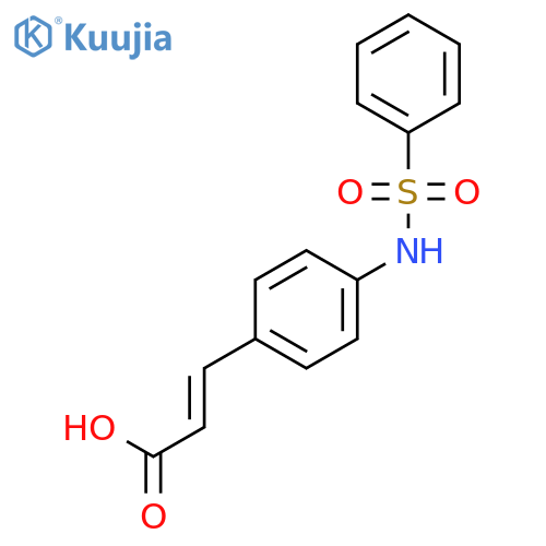 2-Propenoic acid, 3-[4-[(phenylsulfonyl)amino]phenyl]-, (2E)- structure