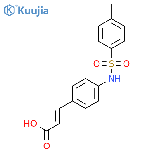 2-Propenoic acid, 3-[4-[[(4-methylphenyl)sulfonyl]amino]phenyl]-, (2E)- structure
