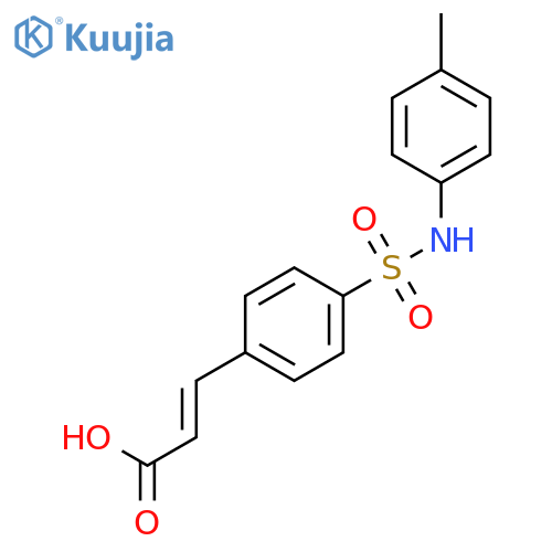 2-Propenoic acid, 3-[4-[[(4-methylphenyl)amino]sulfonyl]phenyl]-, (2E)- structure